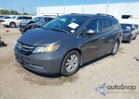 2015 Honda Odyssey Ex-L из США, поврежденный, VIN 5FNRL5H69FB030905